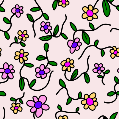 Flowery pattern 3 (colour 2) clipart