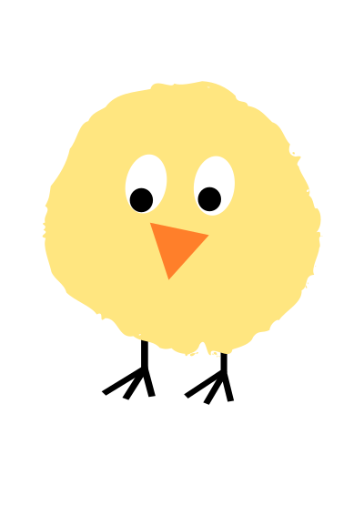 Fluffy chick 2 clipart