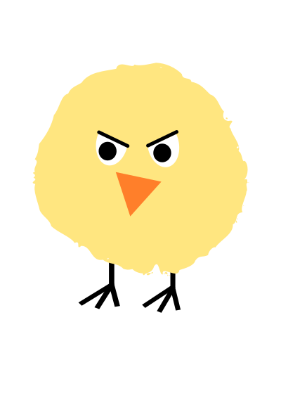 Fluffy Chick 4 clipart