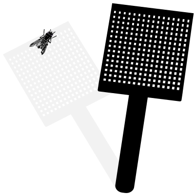 Fly and Swatter clipart