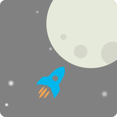 Fly me to the moon clipart