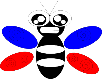 Fly or bee clipart
