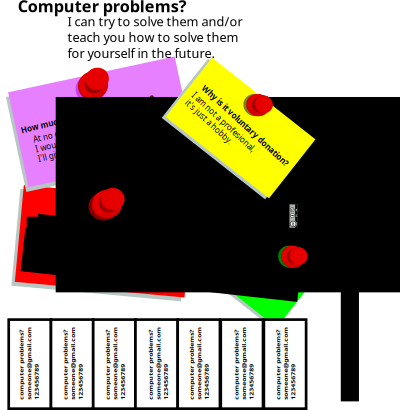 Flyer bulletin clipart