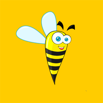 flying Bee clipart