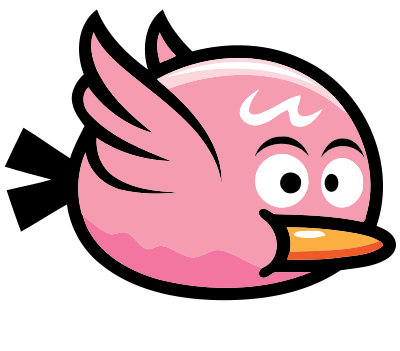 Flying bird 2 (frame 1) clipart