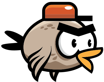 Flying bird 4 (frame 3) clipart