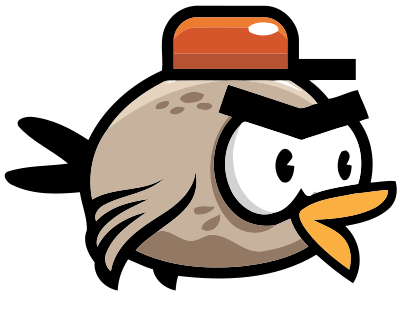 Flying bird 4 (frame 4) clipart