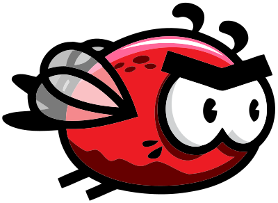 Flying bird 5 (frame 2) clipart