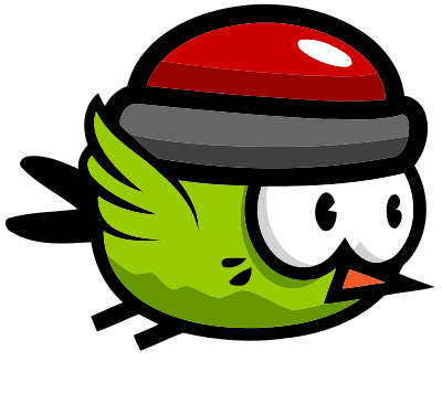 Flying bird 7 (frame 1) clipart
