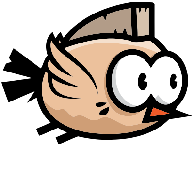 Flying bird 9 (frame 1) clipart