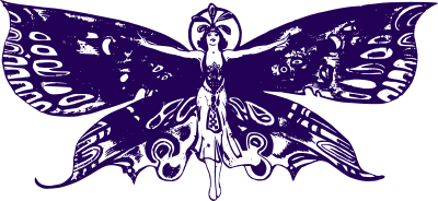 Flying Butterfly Woman clipart