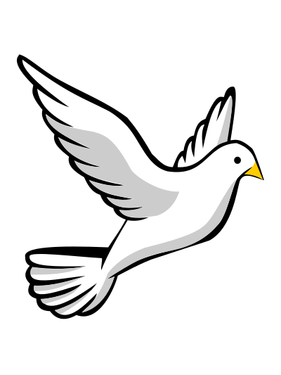 Flying dove clipart
