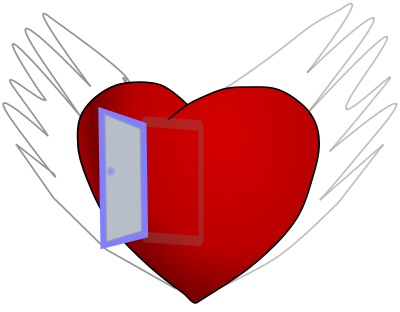 Flying Heart clipart