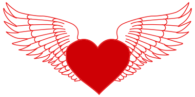 Flying Heart clipart