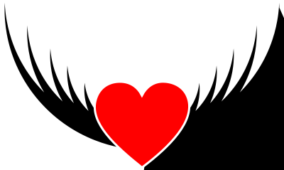 Flying Heart Simple 2 clipart