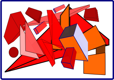 Flying Shapes clipart