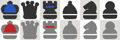 FlyOrDream Style Chess Pieces Set clipart