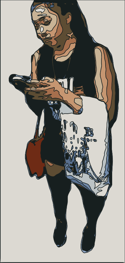 Focused on the Phone clipart