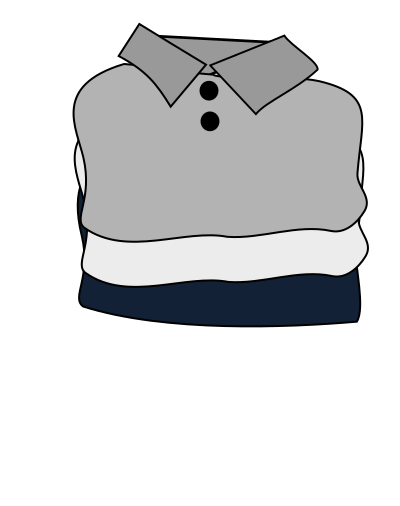 Folded clothes clipart