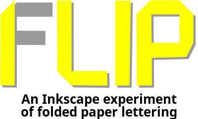 Folded Paper Lettering Experiment clipart