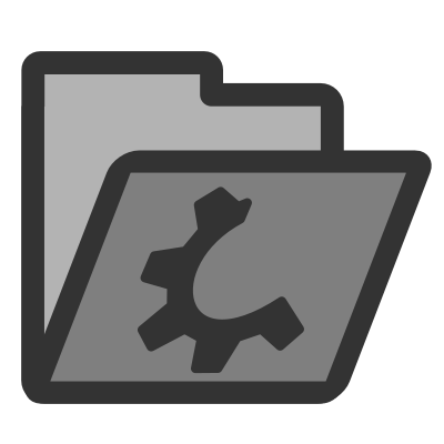 Folder grey open clipart