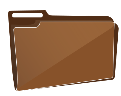 Folder icon plastic empty clipart