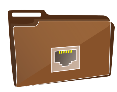 Folder icon plastic net clipart