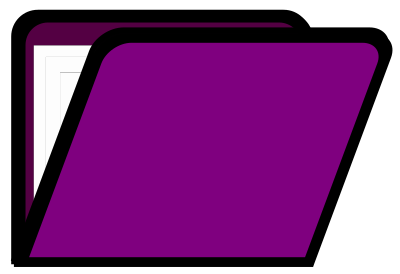 Folder Icon (purple) clipart