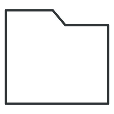 Folder open black clipart