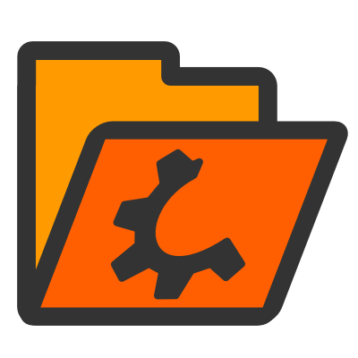 Folder orange open clipart