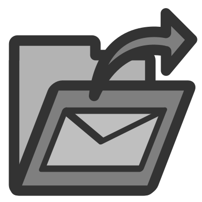 Folder sent mail clipart