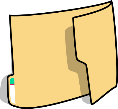 Folder (vertical) clipart