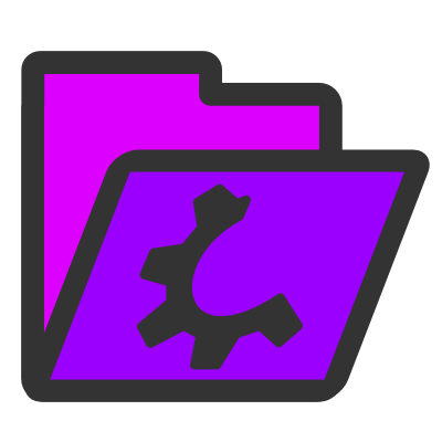 Folder violet open clipart