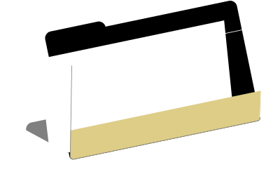 Folder with document clipart