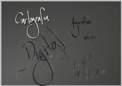 Fondo Negro y Filete clipart