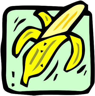 Food and drink icon - banana clipart