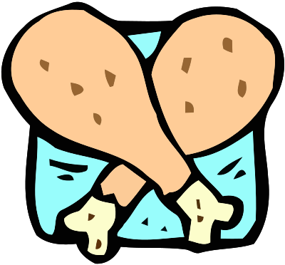 Food and drink icon - chicken clipart