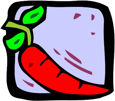 Food and drink icon - chilli clipart