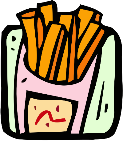 Food and drink icon - fries clipart