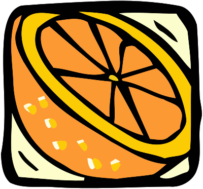 Food and drink icon - orange clipart