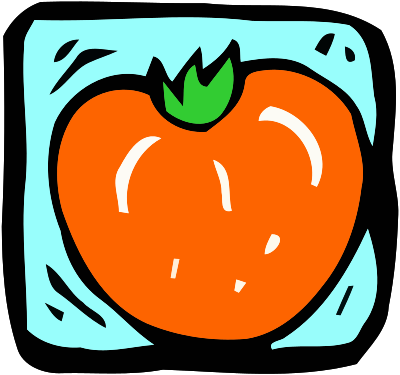 Food and drink icon - persimmon clipart