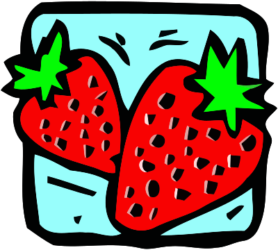 Food and drink icon - strawberry clipart