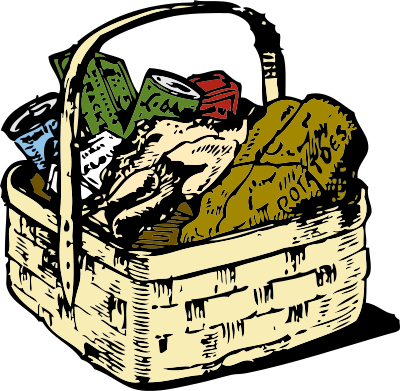 Food basket clipart