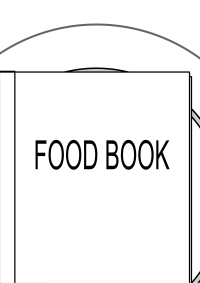 Food book clipart