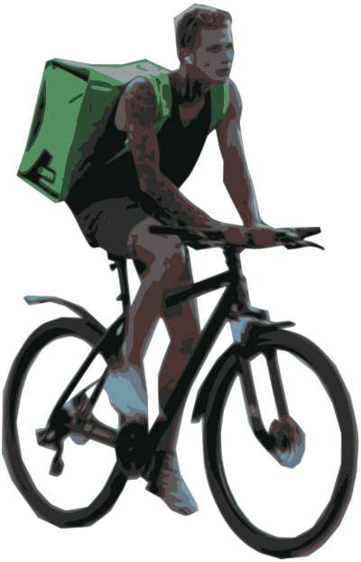 Food Delivery Guy clipart