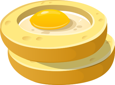 Food Frog In A Hole clipart