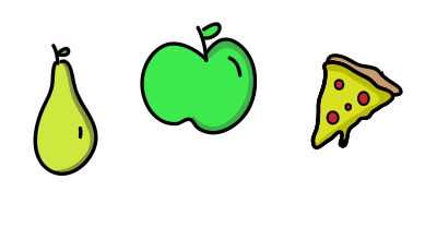 Food icons clipart