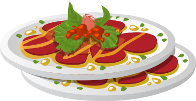 Food Juicy Carpaccio clipart