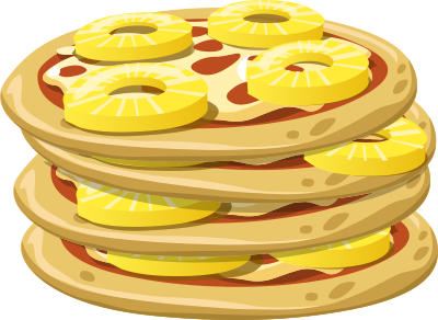 Food Papl Upside Down Pizza clipart