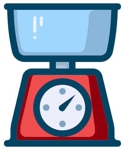 Food scale clipart